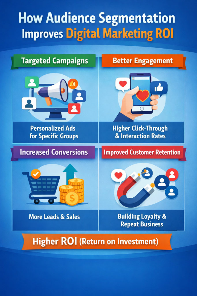 Audience segmentation improving digital marketing ROI with ClickRank AI